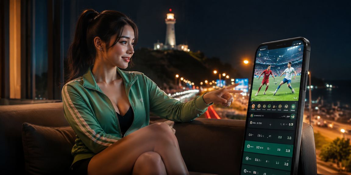 Người dùng trải nghiệm casino di động tại bãi biển Vũng Tàu với điện thoại thông minh